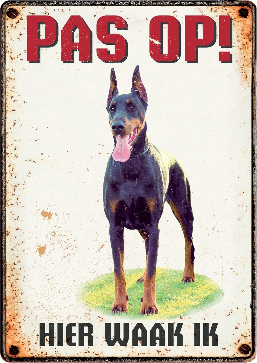 PLENTY GIFTS | Plenty Gifts Waakbord Blik Grote Hond